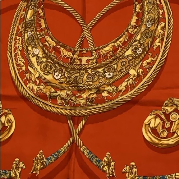 Hermes Les Cavaliers D’or Silk Scarf - Picture 3 of 8